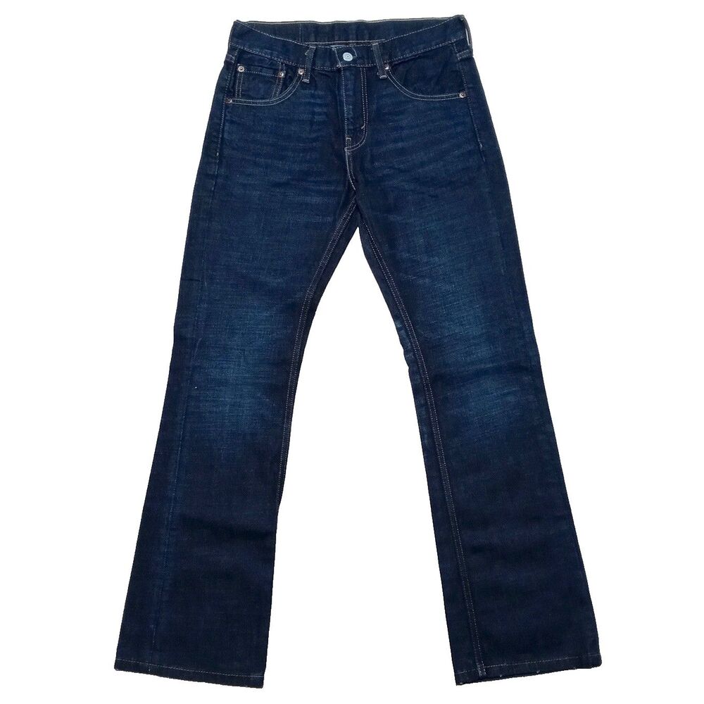 Levis 527 Slim Bootcut Jeans Mens 29x30 Blue Dark Wash Denim Pants Western Rodeo